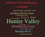 Chambourcin red wine variety used in the more humid wine regions of Sustralia. List of producers