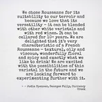 Roussanne White Wine Variety, description, Australian  producers and regions