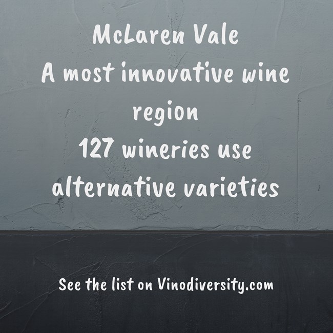 Mclaren vale wineries and alternative varieties