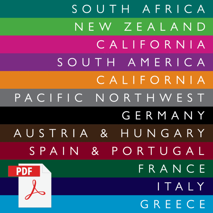 Box set of De Long's wine maps in digital format