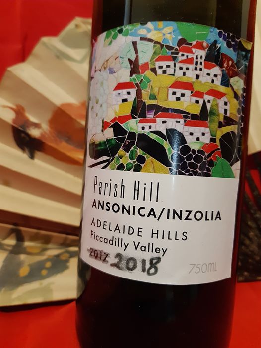 Parish Hill Inzolia from Adelaide Hills.  A rare variety in Australia, for now.