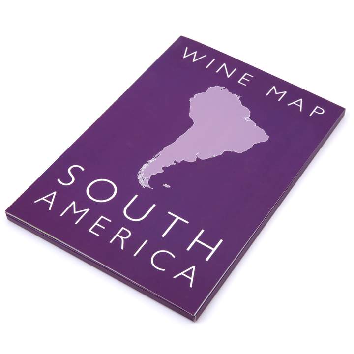 Wine map of South America