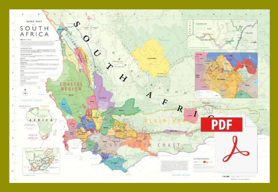 Digital Wine Map of South Africa