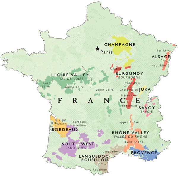 wine maps of france