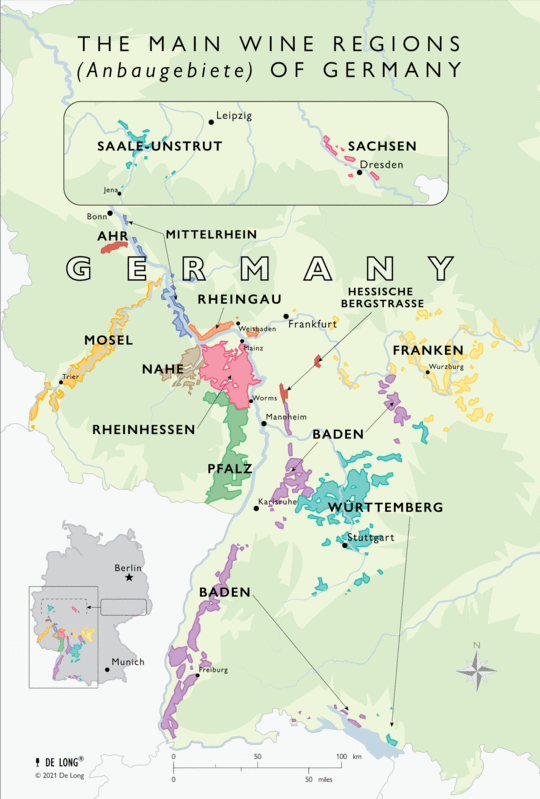 German Wine Map