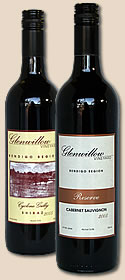 Two bottles of fine wine from Glenwillow