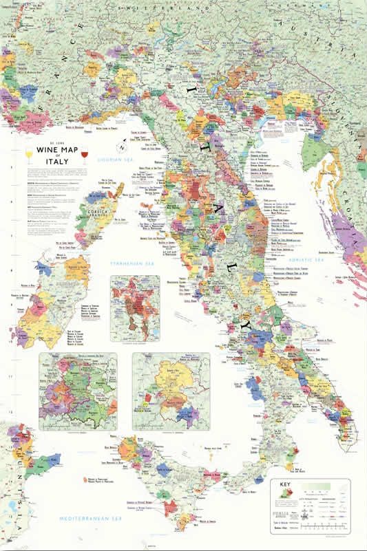 wine maps of italy