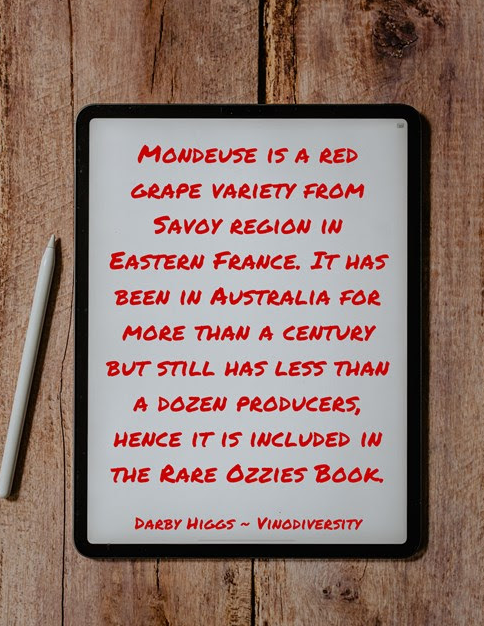 Mondeuse red wine variety