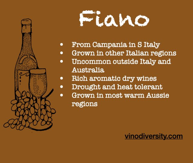 Fiano in Australia. One of 9 new white varieties, which is best?