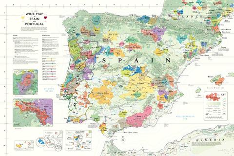 wine map of spain and portugal