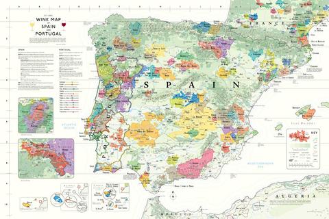 Spain portgal map