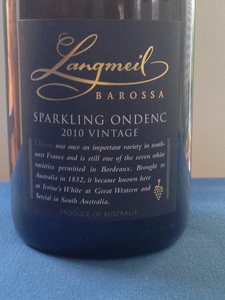 Sparkling wine made from the rare Ondenc white wine variety